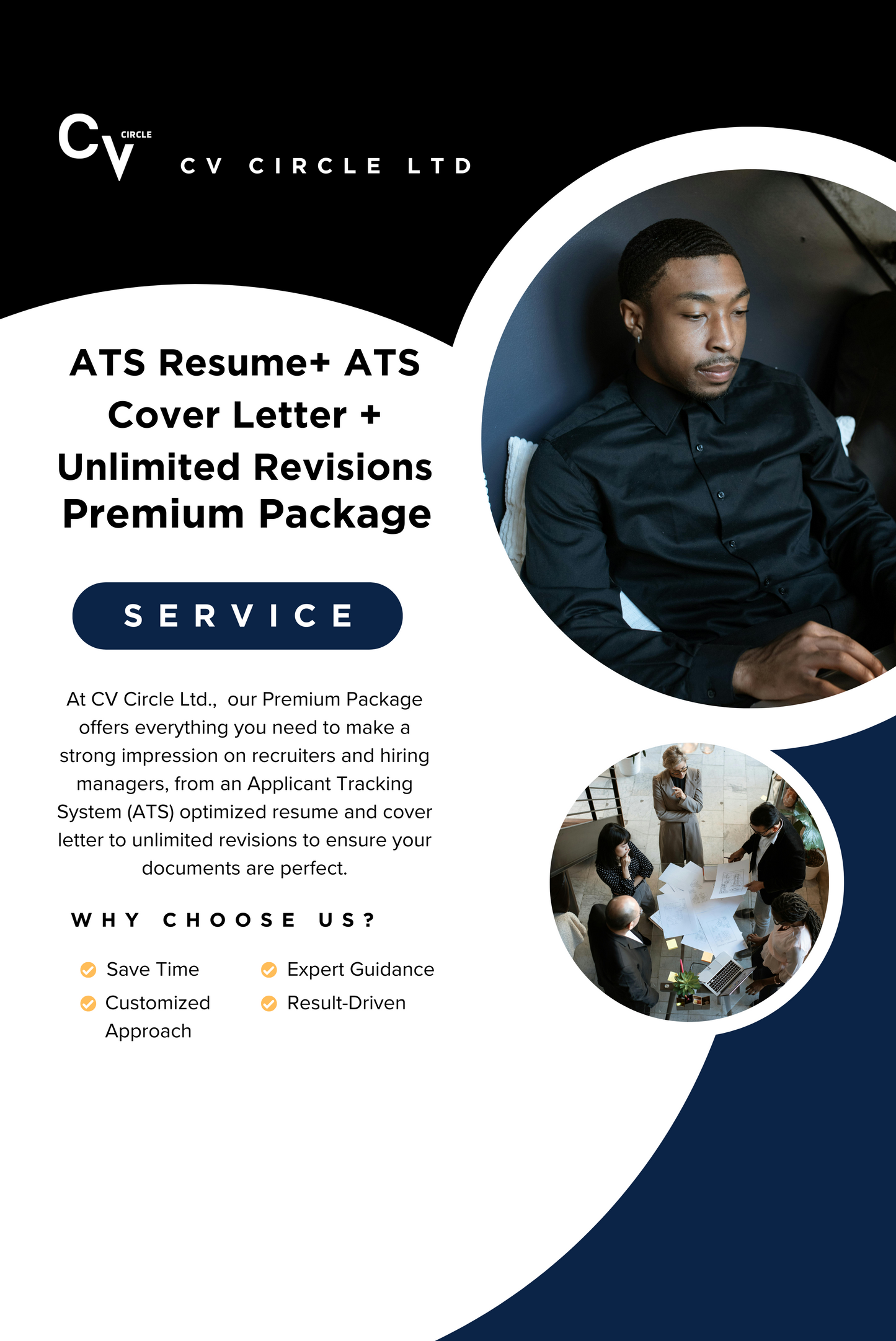 Premium Package - ATS Resume - ATS Cover Letter + Unlimited Revisions